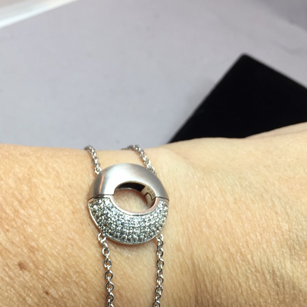 Petra Azar sterling and white sapphire bracelet